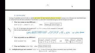 Incertitudes  Calculs type B [upl. by Ai]