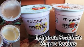 Epigamia Probiotic Yogurt Strawberry amp Vanilla Review  How is Epigamia Probiotic Yogurt [upl. by Drucy]