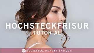 Tutorial  Hochsteckfrisur im Undone Look ganz einfach  GLOSSY LOOKS [upl. by Iuq]