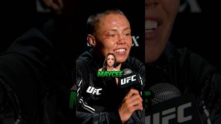 😳 ROSE NAMAJUNAS CALLS OUT MAYCEE BARBER FOR HER NEXT FIGHT IN THE UFC [upl. by Marron]