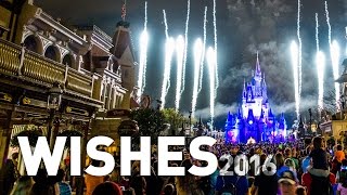 Wishes Fireworks 2016  Walt Disney World  Magic Kingdom [upl. by Euqina]