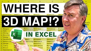 Microsoft Excel Where Did They Move 3D Map Feature  2646 [upl. by Huppert804]