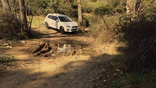 MITSUBISHI ASX AWD AWC OUTLANDER SPORT RVR OFFROAD MUD amp ROCKY TERRAIN Uniroyal Rainsport 3 TEST [upl. by Marras779]