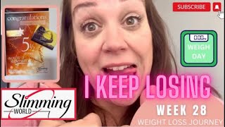 Slimming World Weigh in  week 28 slimmingworld weightloss weighinday weightlossjourney [upl. by Notlit]