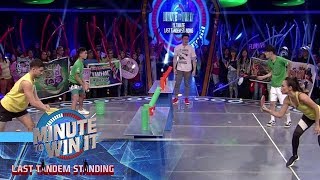 Pong Can  Minute To Win It  Last Tandem Standing [upl. by Gottwald]