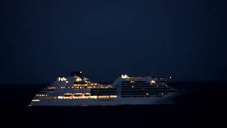 Seabourn Ovation on the Way to Wismar Germany  13072022 [upl. by Conah236]