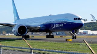 Boeing Company 7779 Taxi And Takeoff From Boeing Field [upl. by Mendie]