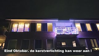 Eind Oktober De kerstverlichting kan weer aan [upl. by Cuhp]