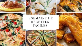 Menu de la semaine avec de recettes faciles et ensoleillées [upl. by Bittner909]