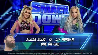 Alexa blise vs Liv morgan WWE tonight Smack down Wrestling match [upl. by Lamrouex439]