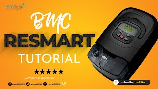 BMC RESmart Auto CPAP Settings  How To Change Pressure Settings [upl. by Wolf]