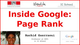 Inside Google Page Rank  Rachid Guerraoui [upl. by Mages106]