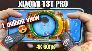 XIAOMI 13T PRO HANDCAM 🔥 4 FINGERS  GYRO  PUBGMOBILE  ZENO [upl. by Oletta]