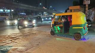 Red light 🚨 in Auto night view Electronic City Bangalore [upl. by Ynahpets585]