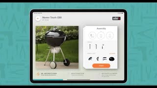 Weber Master Touch 22 inch Charcoal Grill Assembly Instructions Overview [upl. by Namialus]