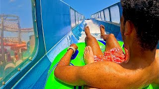 The Extruder Water Coaster Ride at Meryal Waterpark Qatar [upl. by Annavoeg731]