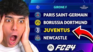 ⚽ Ho inserito LA JUVENTUS nella CHAMPIONS LEAGUE La vince [upl. by Boothe]