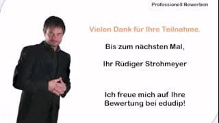 Bewerbungsanschreiben  professionelle Bewerbungen formulieren  Teil 3 von 5 [upl. by Shira]