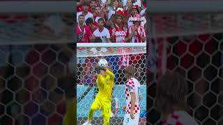 WHAT AN EFFORT Hakimi freekick saved vs Croatia  ShortsFIFAWorldCup [upl. by Nilrac96]