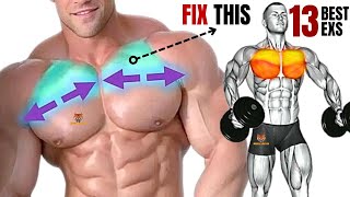 TOP 13 UPPER CHEST EXERCISES WITH DUMBBELLS BARBELL AND CABLE AT GYM [upl. by Carlye]