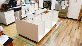 Build Your Dream Kitchen Island Ikeas Surprising Floor Mounting Solution  Ep 15 [upl. by Adnawyt302]