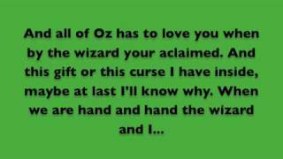 The Wizard and I Lyrics  Wicked [upl. by Carin774]