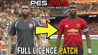 PES 2019 How to Install Official Team Names Kits Logos Leagues amp More [upl. by Dinan]