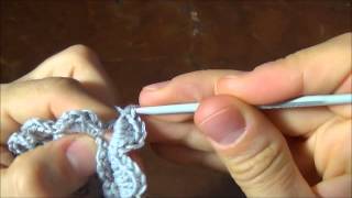 piastrella alluncinetto con fiore in rilievo tutorial parte 2 [upl. by Worthy297]