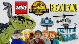 Giganotosaurus and Therizinosaurus Attack Review LEGO Jurassic World Dominion Set 76949 [upl. by Intisar]