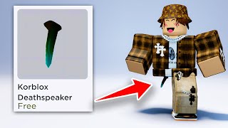 How To Get FREE KORBLOX DEATHSPEAKERLEG in ROBLOX 2024 Simple Tutorial [upl. by Ahsratal]