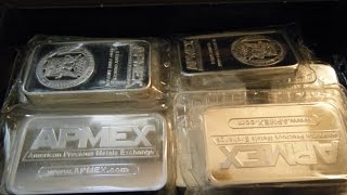 5oz 999 Apmex Bars 100oz total [upl. by Pearl655]