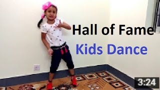 hall of fame  choreography on hall of fame song by kids  Anvita [upl. by Ursa]