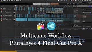 Multicame Sync PluralEyes 4 Final Cut Pro X Workflow [upl. by Aicilyhp]