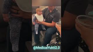 Mother Nurse takes care of baby eating food wow 😲😍🧑‍⚕️4 [upl. by Maeve729]