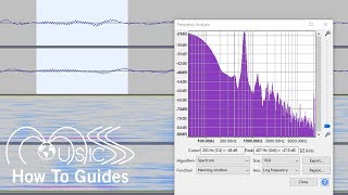 How To Use the Analyse Plot Spectrum Tool in Audacity  MUSICS How To Guides [upl. by Aiceled]