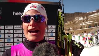 49 Engadin Skimarathon 2017 winner Mari Eide NOR [upl. by Eugenie]