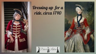 Getting Dressed for a ride 1740 style [upl. by Zulaledairam549]