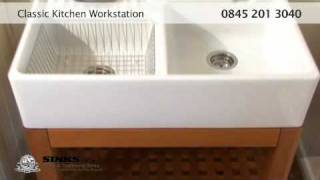 Classic Kitchen Workstation Sink from Sinks co uk2 [upl. by Botzow446]