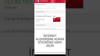 Ziraat Bankası Kartını İnternet Alışverişine Açma Ziraat Mobil [upl. by Navap]