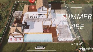 LifeAfter Double Manor Design  Summer Vibe II [upl. by Donatelli]