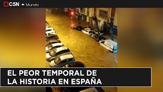 El PEOR TEMPORAL de la historia EN ESPAÑA MÁS de 60 MUERTOS en VALENCIA [upl. by Celesta466]