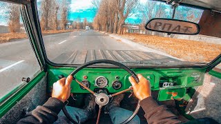 AMAZING USSR CAR for people with disabilities quotSMZ S3D 1970quot POV [upl. by Sima871]