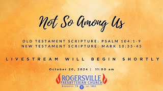 Sunday October 20  Rogersville Presbyterian Church Worship Service [upl. by Florida]