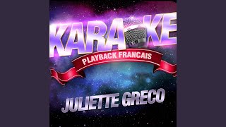 DéshabillezMoi — Karaoké Avec Chant Témoin — Rendu Célèbre Par Juliette Gréco [upl. by Ruhtua]