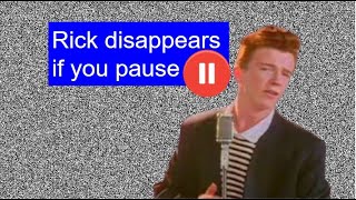 Rick Roll but if you pause the video Rick dissapears  Gaming with Charlie [upl. by Ataliah]