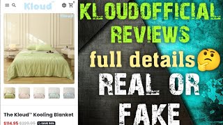 kloudofficial blanket reviews  kloud kooling blanket legit or scam  kloud cooling review [upl. by Helprin]