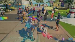 Fortnite yeah so party royale getting to sus half of the emotessprays isnt funny or ok [upl. by Renato]