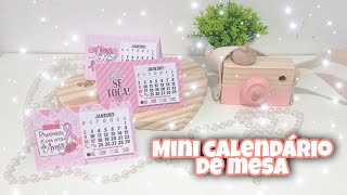 MINI CALENDÁRIO DE MESA  MIMO PARA CLIENTE PASSO A PASSO COM MOLDE [upl. by Nehr]