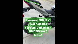 Kawasaki NINJA E1 elctric L3e befor modify to UNDERKAWA NINJA R emoto kawasakininja rubitech [upl. by Billye78]