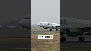 Citylink QG663Airbus A320214 akan Landing DPS DenpasarCGK Jakartacitylink [upl. by Thais]